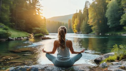 girl practicing yoga